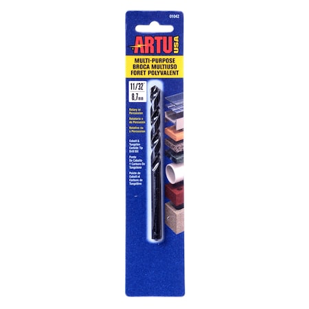 Artu Multi Purpose Drill Bit, 11/32"x 4-7/8" 01042